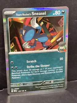 Team Rocket's Sneasel Pokemon SV10 Destined Rivals Holo Reverse Rare 128/182 TCG - Image 2