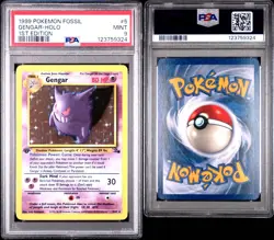 1999 Pokemon Fossil 1st Edition #5 Gengar Holo PSA 9 MINT ~ NEW CERT - Image 3