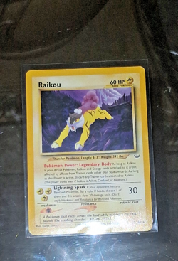 🔥1999 Pokemon TCG WOTC Raikou 22/64 Neo Revelation Regular Vintage - Image 1
