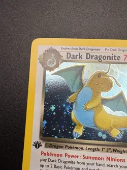 Pokemon TCG Team Rocket Dark Dragonite 5/82 Holo 1st Edition SWIRL VLP - WOTC - Image 5