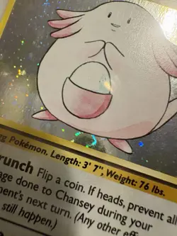 Chansey Base Set 2 3/102 Holo Rare. WOTC Vintage Pokemon. LP- - Image 3