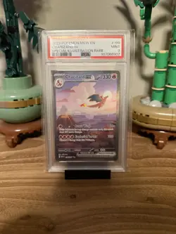 Pokemon 2023 S&V 151 Charizard Ex Special Illustration Rare 199/165 PSA 9 MINT - Image 1