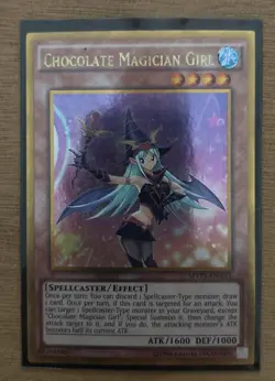 2017 Yu-Gi-Oh 1st First Edition Chocolate Magician Girl MVP1-ENG52 - Image 1