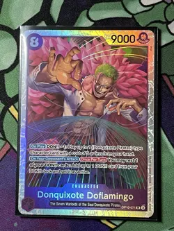 x1 Donquixote Doflamingo OP10-071 Royal Blood English One Piece SR Seven Warlord - Image 1