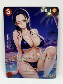 One Piece Goddess Nico Robin #3 Crystal Special Doujin Kawaii Holo Art Card - Image 1