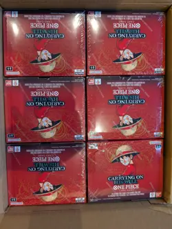 One Piece OP-13 Carrying On His Will Booster Box English Sealed CASE FRESH - Image 1