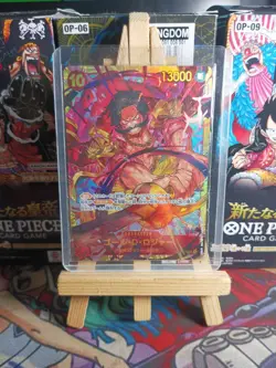 Japanese Gol D. Roger Secret Rare OP09-118 One Piece Card Game - Image 1