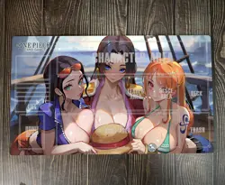 O-P OPCG TCG CCG Table Mouse Pad Nami Nico Robin Playmat Trading Card Game Mat - Image 1