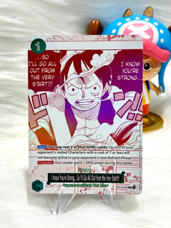 One Piece TCG I Know You're Strong... OP13-040 R Treasure Campaign English NM - Image 1