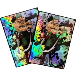 Trading Card ONE PIECE Zoro Iridescent OPCG Card Sleeves 66X91mm Standard Size - Image 1