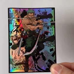 Trading Card ONE PIECE Zoro Iridescent OPCG Card Sleeves 66X91mm Standard Size - Image 2
