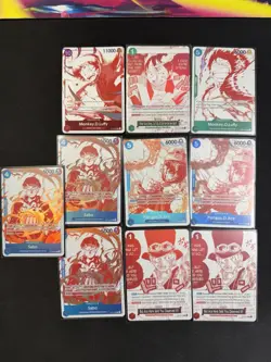 ONE PIECE CARD GAME 3RD ANNIVERSARY 10 Card Lot - ENGLISH NM Treasure Pack Promo - Image 1