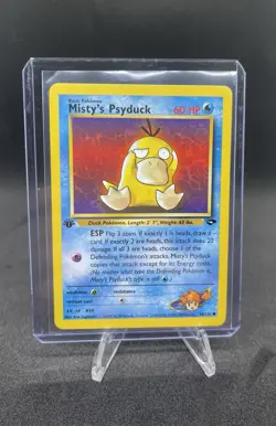 Pokemon TCG Misty's Psyduck Gym Challenge, 1st Edition Common Card 90/132 - Image 1