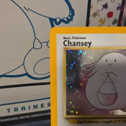 Chansey 003/130 Base Set 2 Holo Rare Vintage Pokemon Card LP - Image 3