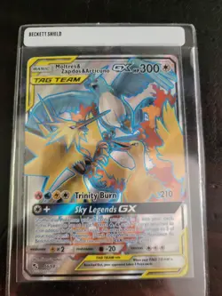 Pokemon Moltres Zapdos Articuno GX Tag Team Holo Card 66/68 English 2019 - Image 3