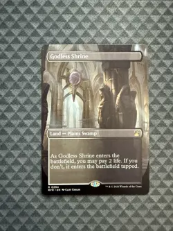 MTG Godless Shrine #0294 Borderless Rare Ravnica Remastered (RVR) - Image 1