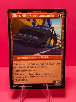 Slicer, Hired Muscle – BOT – Transformers – Mythic – NM – MTG - Image 2