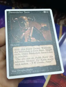 GERMAN FWB Demonic Tutor • With Goethe Quote • NM / Unplayed • Mtg (1852) - Image 2