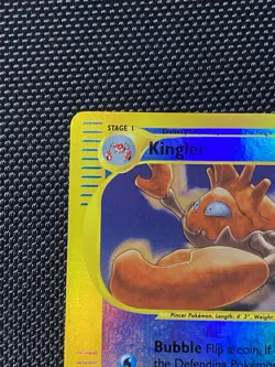 Kingler Reverse Holo 15/165 Expedition Pokemon Card WOTC 2002 LP+ - Image 2