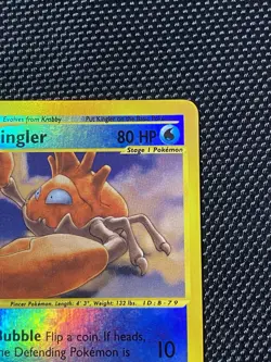 Kingler Reverse Holo 15/165 Expedition Pokemon Card WOTC 2002 LP+ - Image 3