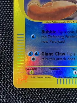 Kingler Reverse Holo 15/165 Expedition Pokemon Card WOTC 2002 LP+ - Image 5