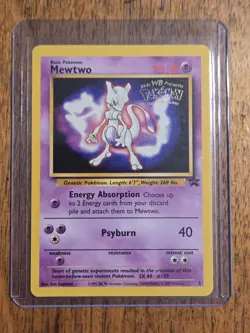 MEWTWO Black Star Promo #3 1999 - Kids WB The First Movie - Pokemon Card - LP - Image 1