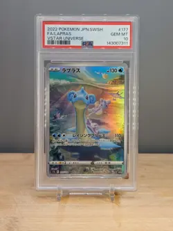 2022 Pokemon SWSH Lapras VSTAR Universe #177 PSA 10 Japanese - Image 1