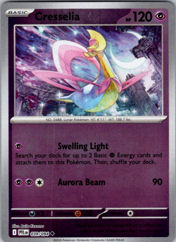 Cresselia 039/094 Uncommon Reverse Holo - Pokemon TCG Phantasmal Flames - NM - Image 1