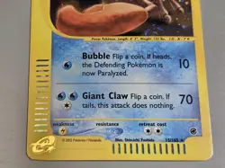 Pokemon Expedition # 15/165 Holo Kingler (E-Reader) Never Played - Image 3