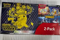 Pokemon Surging Sparks ETB + Booster Bundle Costco 2-pack Sealed - Image 1