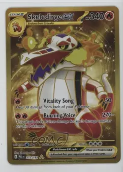 Hyper Rare - Skeledirge ex Pokemon Scarlet & Violet Paldea Evolved SV02 #272 - Image 1