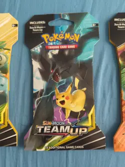 Single Pokemon Sun and Moon Team Up Sleeved Booster Pack Factory Sealed - Image 4