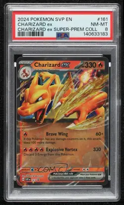 Charizard ex Pokemon Scarlet & Violet Black Star Promo PSA 8 - Image 1
