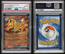 Charizard ex Pokemon Scarlet & Violet Black Star Promo PSA 8 - Image 3