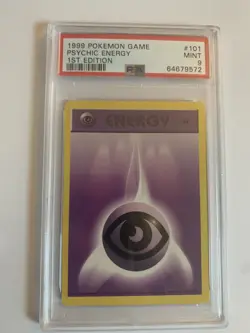 POKEMON Base Set Shadowless 1st Edition PSYCHIC ENERGY 101/102 PSA 9 MINT WOTC - Image 1