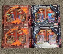 One Piece Illustration Box Vol. 5 and 6 (Lot of 4) - Image 1