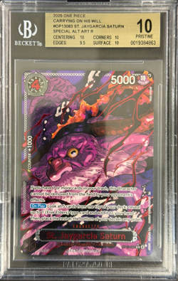 ONE PIECE ST. JAYGARCIA SATURN 2025 CARRYING ON HIS WILL SPECIAL ALT ART BGS 10 - Image 1