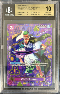 ONE PIECE ZORO-JUURou SP 2024 JPN Emperors in the New World BGS 10 - Image 1