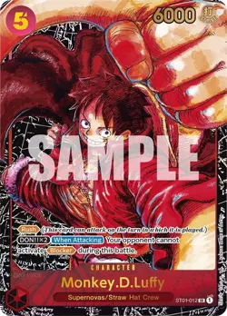 Monkey.D.Luffy (Alt Art) ST01-012 - Awakening of the New Era (OP05) NM - Image 1
