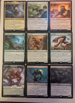 MTG Lhurgoyf theme lot. Multicolor. 8 Cards plus 1 token. Magic the gathering. - Image 1