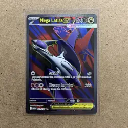 Pokemon TCG Mega Latias EX Full Art Ultra Rare Card 163/132 Mega Evolution - Image 1