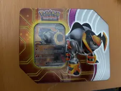 Pokemon Iron Boulder ex Tin Trading Card Games Paradox Destinies New Sealed - Image 1
