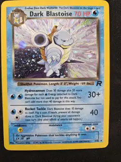 Pokemon TCG Dark Blastoise Holo Rare Card 3/82 Team Rocket - Image 2