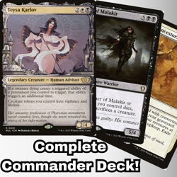 MTG Commander EDH Deck Teysa Karlov 100 Cards Aristocrat Custom Deck B/W - Image 1