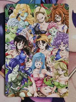 DragonBall Z Super Heros DBZ Chi-Chi Waifu Custom Anime Sexy Holo Foil Card - Image 2