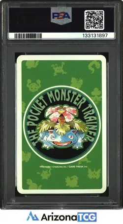 Pokemon 1996 Geodude 074 2 Of Clubs Pokemon Green Playing Card Japanese PSA 10 - Image 2