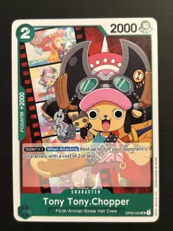 Tony Tony.Chopper OP02-034 UC One Piece Paramount War Trading Card NM - Image 1