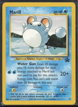 Marill Promo WoTC Promo 29/53 MP Pokemon Card - Image 1