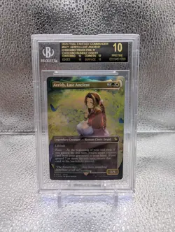 2025 MTG BGS 10 BLACK LABEL AERITH, LAST ANCIENT CHOCOBO FOIL POP 1 - Image 1