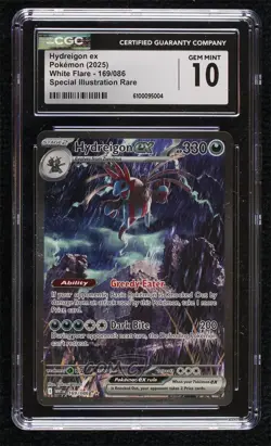 Hydreigon ex Special Illustration Rare Pokemon White Flare WHT CGC 10 Gem Mint - Image 1